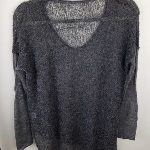 Gray Barw Boucle asymmetric HELMUT LANG Sweater
